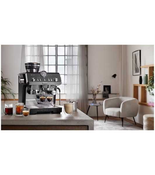 Кофеварка рожковая DELONGHI EC9555 ВК черный, исп. кофе - молотый/зерновой, 2 л, 1550 Вт, 19 Бар
