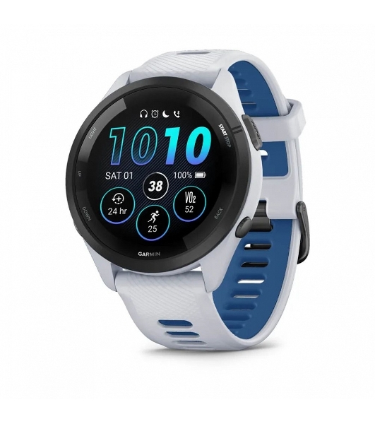 Умные часы Garmin Forerunner 265, 1.3' AMOLED, 5G, Wi-Fi, Bluetooth, NFC, IPX7, белый