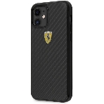 Чехол (клип-кейс) для Apple iPhone 12 mini Ferrari черный (FERCAHCP12SBK), фото3