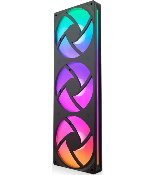 Вентилятор для корпуса Case Cooler NZXT F360 RGb Core (120x120x25мм, 4-pin PWM, RGb, 75.12CFM, 30dBA, 2400RPM, Black, Single-Frame RGb Fan Unit)