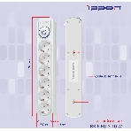 Сетевой фильтр Ippon BK-6-EU-3-10-W 3 м, 6 розеток, белый, коробка, фото9