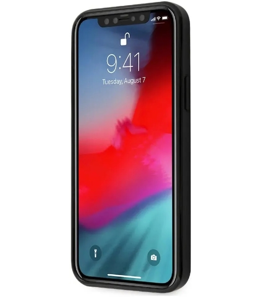 Чехол (клип-кейс) для Apple iPhone 12 mini Ferrari черный (FERCAHCP12SBK)