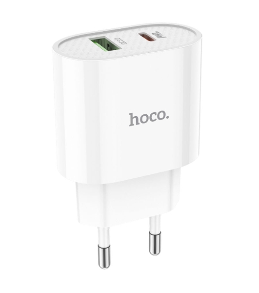 Сетевое зарядное устройство HOCO (6931474757319) C95A Lineal PD 20W+QC3.0 (белый)