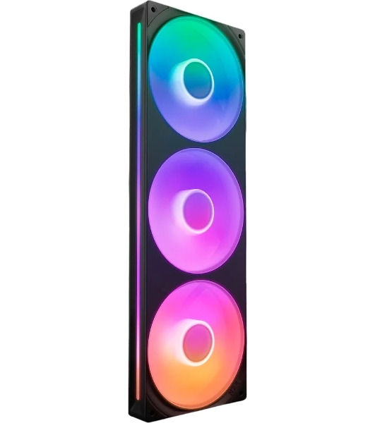 Вентилятор для корпуса Case Cooler NZXT F360 RGb Core (120x120x25мм, 4-pin PWM, RGb, 75.12CFM, 30dBA, 2400RPM, Black, Single-Frame RGb Fan Unit)