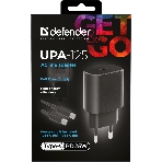 Сетевое зарядное устройство Defender UPA-125 25W,USB C,кабель Type-C,черный, фото6