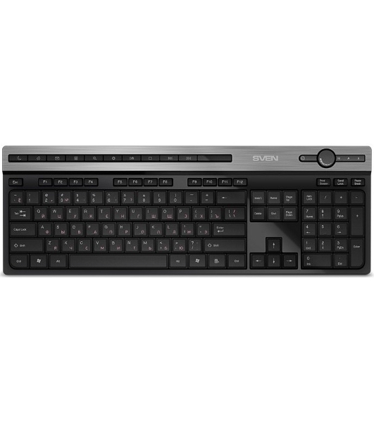 Клавиатура SVEN KB-E5500W беспроводная, радиоканал, чёрный