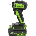 Гайковерт Greenworks G24IW200 аккум. патрон:квад.3/8' (3803607CUB), фото3