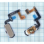 Кнопка HOME в сборе с механизмом и шлейфом для Samsung A320, золотая, фото 1
