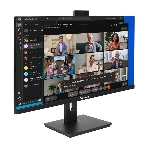 Монитор 27' ExeGate SuperView EA2707CA IPS 2560x1440, 75 Гц, 5 мс, 16:9, 250 кд/м², HDMI 2.0, DP, 3.5 Jack, USB Hub, динамики (2x2 Вт), веб-камера (2 Мп), FreeSync, черный, фото 1