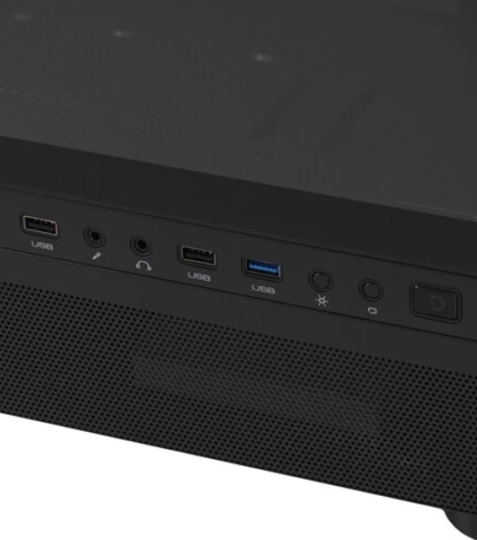 Компьютерный корпус PCCooler IE200 BK, Tempered Glass Full Tower, черный, TG, SPCC, 1x120мм ARGb E-ATX, ATX, mATX, mITX 180/380/220мм 4x2.5', 2x3.5', 7+3xPCI 1xUSB-A 3.0, 2xUSB-A 2.0 432x225x495мм