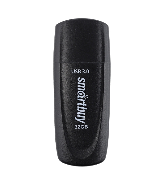 Флешка USB Smartbuy Scout Black (SB032GB3SCK), 32Gb, USB 3.0, R/W 100/40, черный