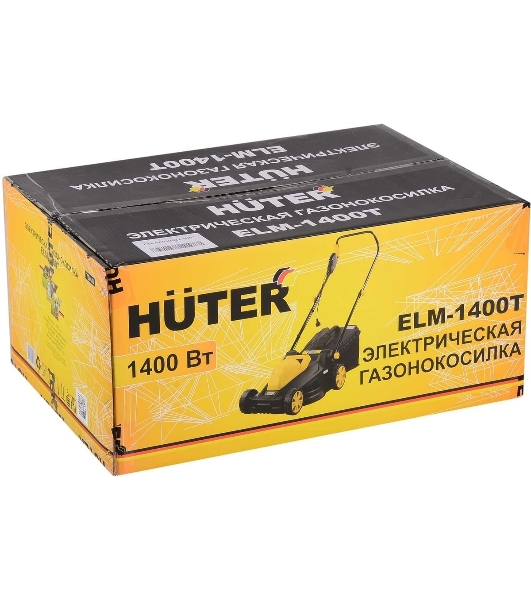 Газонокосилка электрическая Huter ELM-1400Т, от сети, 1400 Вт
