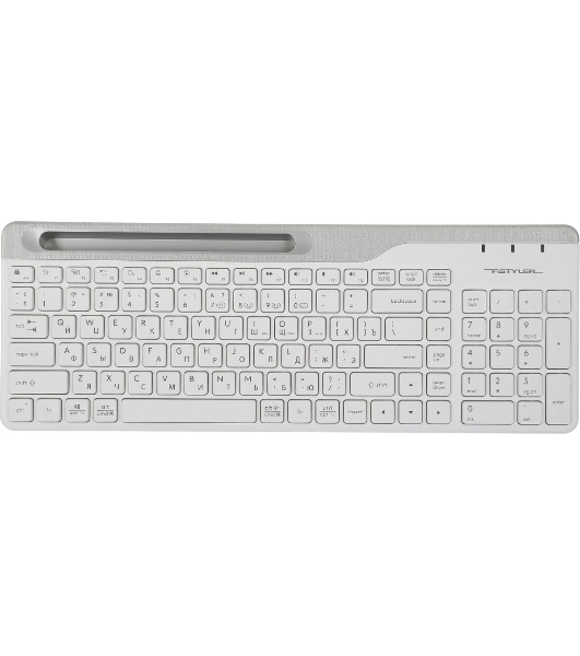Комплект клавиатура+мышь A4Tech FStyler FB2535C беспроводной, USB + Bluetooth, 2000 DPI, белый