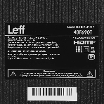 Телевизор LEFF 43' 43F250T черный DLED FHD 60Hz, фото4
