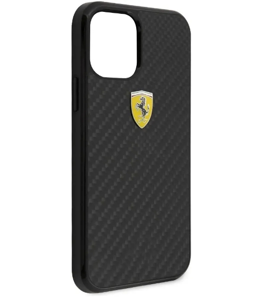 Чехол (клип-кейс) для Apple iPhone 12 mini Ferrari черный (FERCAHCP12SBK)
