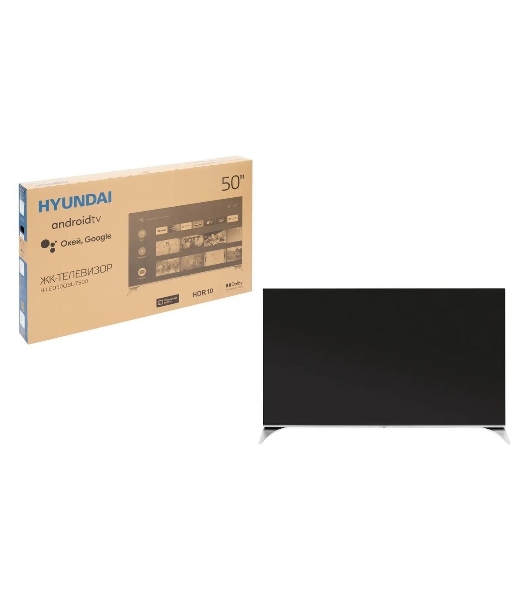 Телевизор Hyundai 55' H-LED55QBU7500 черный QLED UHD 60Hz Smart TV