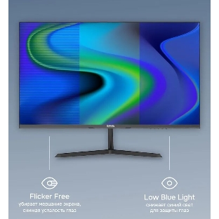 Монитор 23.8' POLAR P24F10M IPS 1920x1080, 100 Гц, 5 мс, 16:9, 250 кд/м², HDMI, VGA, 3.5 Jack, HDR10, наклон, черный