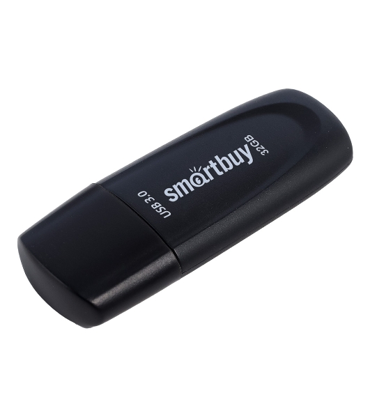 Флешка USB Smartbuy Scout Black (SB032GB3SCK), 32Gb, USB 3.0, R/W 100/40, черный