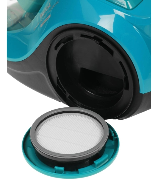 Пылесос Tefal TW2922EA бирюзовый/черный, 750/2100Вт, уборка сухая, пылесборник контейнер 1.5 л