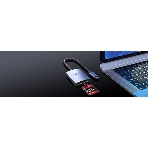 Кард-ридер Netac Flash WK12/серый/SD/SDHC/SDXC/microSD/microSDHC/microSDXC/USB 3.0 Type-C/пластик, фото2