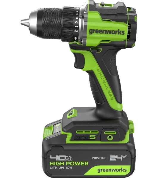 Дрель безударная Greenworks DD560 патрон:быстрозажимной реверс (3708407CUB)