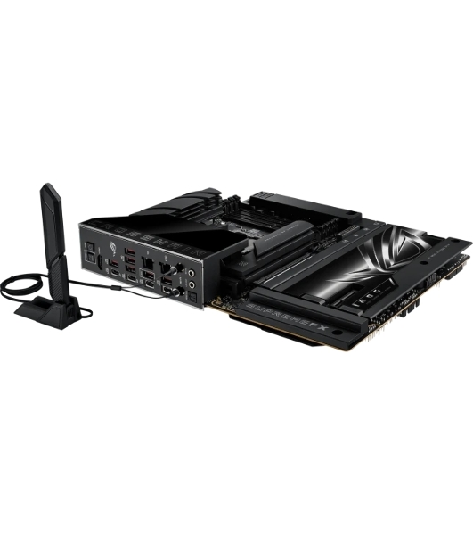 Материнская плата ASUS ROG CROSSHAIR X870E HERO BTF, AM5, AMD X870E, 4xDDR5, 4xSATA, 5xM.2, 1xPCIe 5.0 x16, 1xPCIe 4.0 x4, 1xHDMI, 1x2.5Gb LAN, 1x5Gb LAN, Wi-Fi 7, Bluetooth 5.4, 2xUSB-C 40Gbps (USB4 / Gen3x2), 2xUSB-C 20Gbps (USB 3.2 Gen2x2), 6xUSB-A 10Gbps, 3x3.5 мм, 7.1, ATX