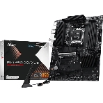Материнская плата MSI PRO B850-S EVO WIFI, AM5, AMD B850, 4xDDR5 (до 256 ГБ), 4xSATA, 3xM.2 (1xPCIe 5.0, 2xPCIe 4.0), 1xPCIe 5.0 x16, 1xPCIe 4.0 x16, 1xHDMI, 1xDP, 1x5Gb LAN, Wi-Fi 7, Bluetooth 5.4, 1xUSB-C 10Gbps, 2xUSB-A 10Gbps, 2xUSB-A 5Gbps, 4xUSB-A 2.0, 3x3.5 мм, 7.1, чёрный, ATX, фото 1