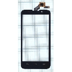Сенсорное стекло (тачскрин) для ZTE Majesty Z796C, черное, фото 1