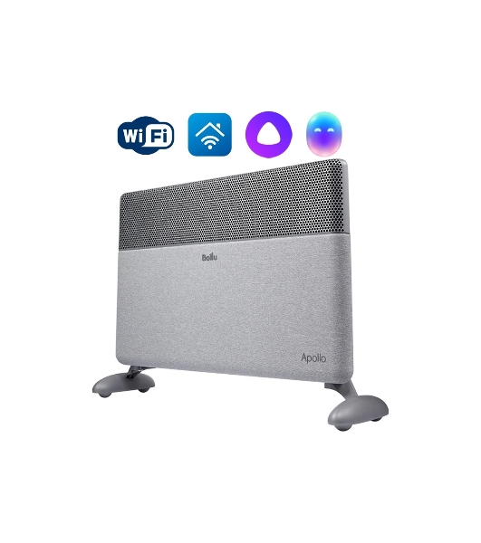 Конвектор электрический Ballu Apollo digital INVERTER Moon Gray BEC/ATI-1501 серый, 1500 Вт, 20 м2, термостат, дисплей, WiFi