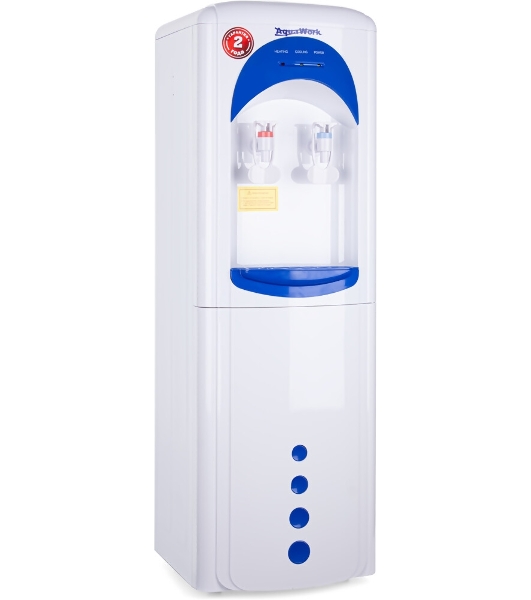 Кулер для воды Aqua Work 17LWR, верхняя загрузка, без нагрева, без охлаждения, белый/синий