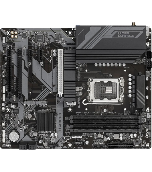 Материнская плата Gigabyte Z790 D AX, LGA 1700, Intel Z790, 4xDDR5, 4xSATA, 3xM.2, 1xPCI-E 5.0 x16, 1xPCI-E 4.0 x4, 2xPCI-E 3.0 x1, 1xHDMI, 1xDP, 1x 2.5Gb LAN, 4xUSB-A 3.2 Gen 1, 1xUSB-A 3.2 Gen 2, 2xUSB-A 2.0, 1xUSB-C 3.2 Gen 2, 3x3.5 мм, 7.1, ATX