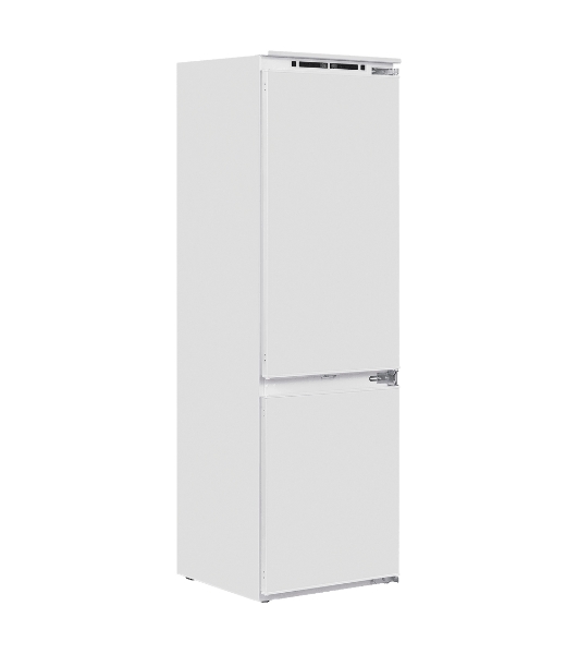 Встраиваемый холодильник Maunfeld MBF193NFW1GR Inverter белый двухкамерный 257/84 л морозилка снизу, No Frost