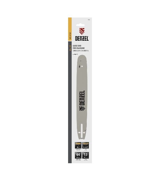 Шина для бензопилы Denzel DGS-4516P длина 40 см (16'), шаг 0,325', паз 1,5 мм, 64 звена