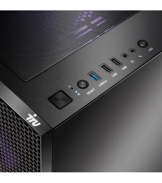 Компьютер IRU Tactio 510B7GP TWR i7 14700F (2.1) 32Gb SSD 1Tb RTX 5070Ti 16Gb FreeDOS GbitEth 750W черный (RUS) (2146246)