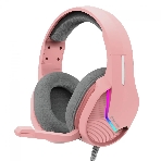 Гарнитура Marvo H8618 Tactic 40 розовый, проводная, USB, микрофон с шумоподавлением, RGB-подсветка, фото 1