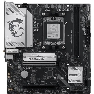 Материнская плата MSI B850M GAMING WIFI, AM5, AMD B850, 2xDDR5, 4xSATA, 2xM.2, 1xPCIe 5.0 x16, 1xPCIe 4.0 x16, 1xDP, 1xHDMI, 1x2.5Gb LAN, Wi-Fi 7, Bluetooth 5.4, 1xUSB-C 10Gbps, 3xUSB-A 5Gbps, 2xUSB-A 2.0, 2x3.5 мм, 7.1, mATX