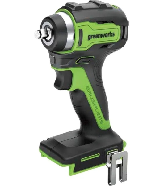 Гайковерт ударный аккумуляторный GreenWorks GD24IW200, 24v, 200 Нм, без АКБ и ЗУ (3803607)