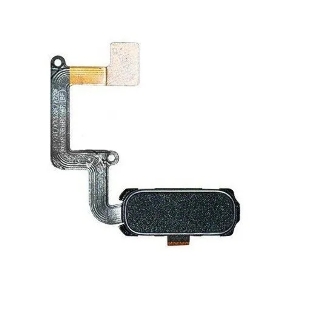Кнопка HOME в сборе с механизмом и шлейфом для Samsung A320, черная
