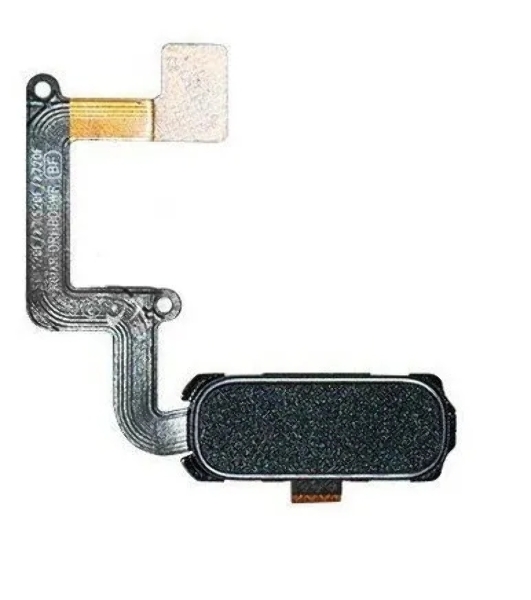 Кнопка HOME в сборе с механизмом и шлейфом для Samsung A320, черная