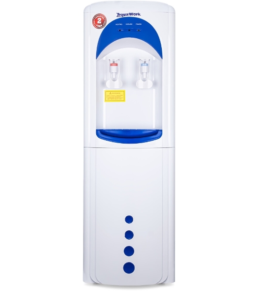 Кулер для воды Aqua Work 17LWR, верхняя загрузка, без нагрева, без охлаждения, белый/синий