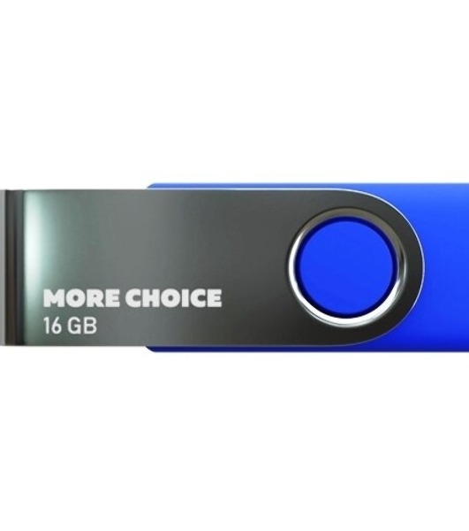 Флешка USB More Choice MF16-4 blue (4610196407567), 16Gb, USB 2.0, R/W 15/6, синий