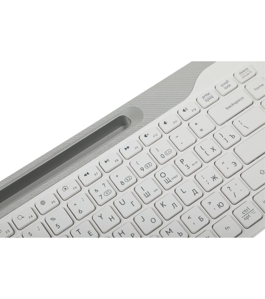 Комплект клавиатура+мышь A4Tech FStyler FB2535C беспроводной, USB + Bluetooth, 2000 DPI, белый