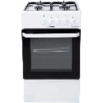 Плита газовая Hansa FCGW510029A белый, конфорок 4 газовых, духовка 53 л, 50 см x 85 см x 57 см, фото 1