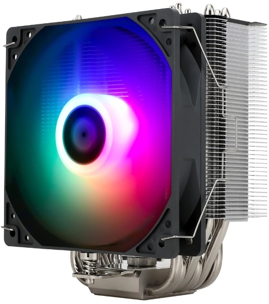 Кулер для процессора Thermalright Burst Assasin 120 ARGb (4-pin PWM, 154мм, Ni/CU, 6x6мм, ARGb, 1x120мм, 66.17CFM, 25.6dBA, 1550RPM, S: 1700, 1200, 115X, AM5, AM4)