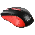 Мышь проводная Acer OMW012 черный/красный, 1200 dpi, USB, кнопки - 3, фото8