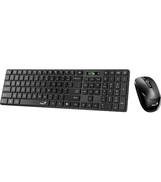 Комплект клавиатура+мышь Genius SlimStar 8250 беспроводной, USB, 1200 DPI, чёрный