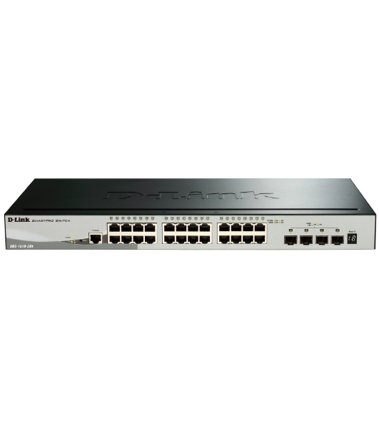 Коммутатор D-Link DGS-1510-28X/A1A, 24×1 Гбит/с + 4×10 Гбит/с SFP+, управляемый