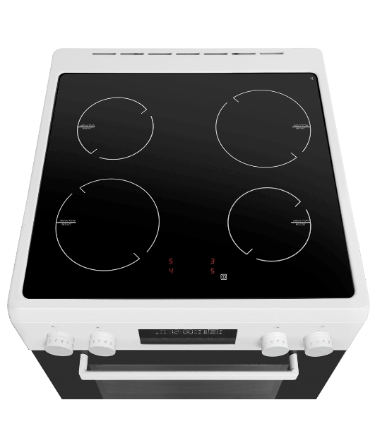Плита электрическая MAUNFELD MIC611W01TD белый, конфорок 4 электрических (индукционных), духовка 59 л, 60 см x 84.5 см x 63 см