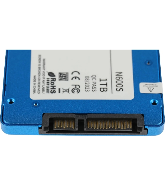 Накопитель SSD Netac N600S, 1Tb, SATA III, 2.5', R/W 560/520