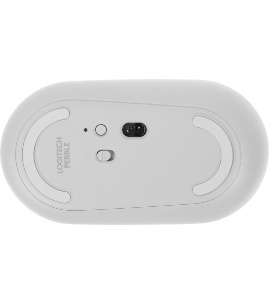 Мышь беспроводная Logitech Pebble M350 белый, 1000 dpi, радиоканал, Bluetooth, USB, кнопки - 3